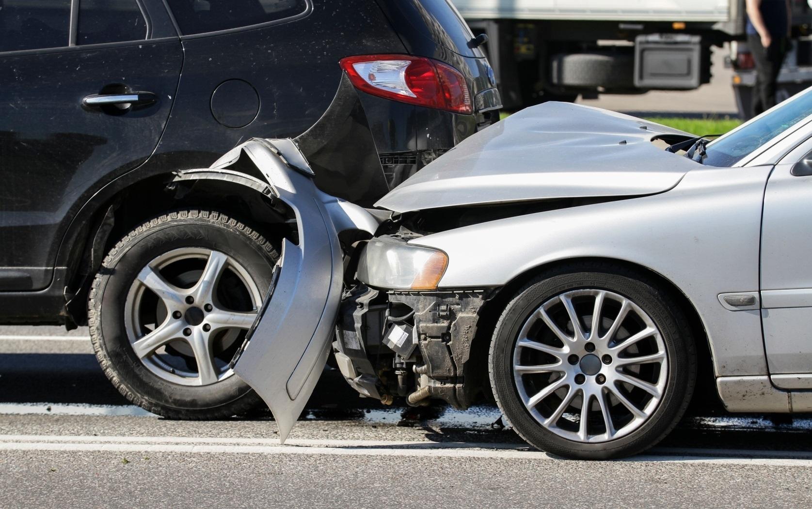 Motor vehicle accident scene